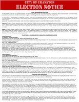 Local Ballot Questions and Important Voter Information